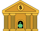 figura que representa uma entidade financeira-banco